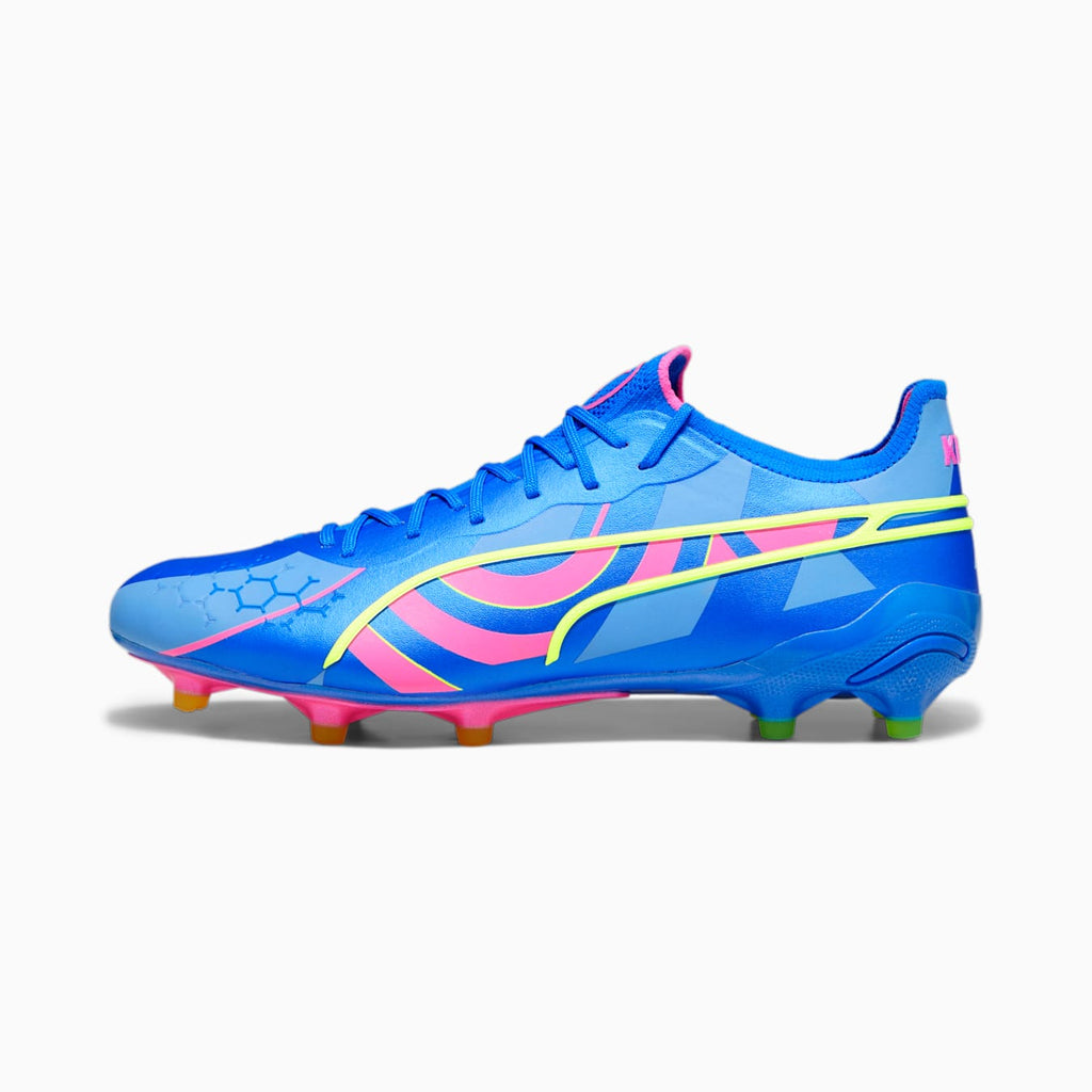 Puma King Ultimate Energy FG Ultra Blue Pink Size 11