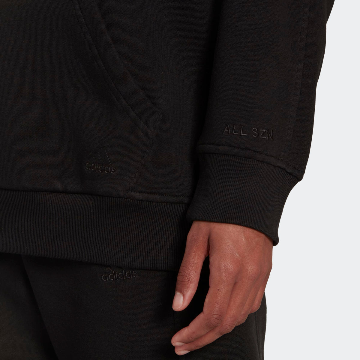 adidas ALL SZN FLEECE BOYFRIEND WOMEN'S HOODIE - HC8823-ADIDAS by adidas | Available at Niky's Sports