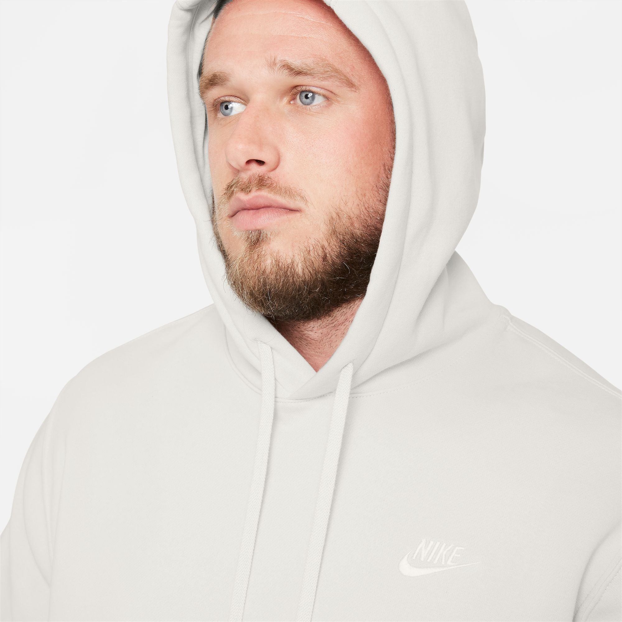 Nike Sportswear Club Fleece Pullover Hoodie - BV2654-072-NIKE by Nike | Available at Niky's Sports