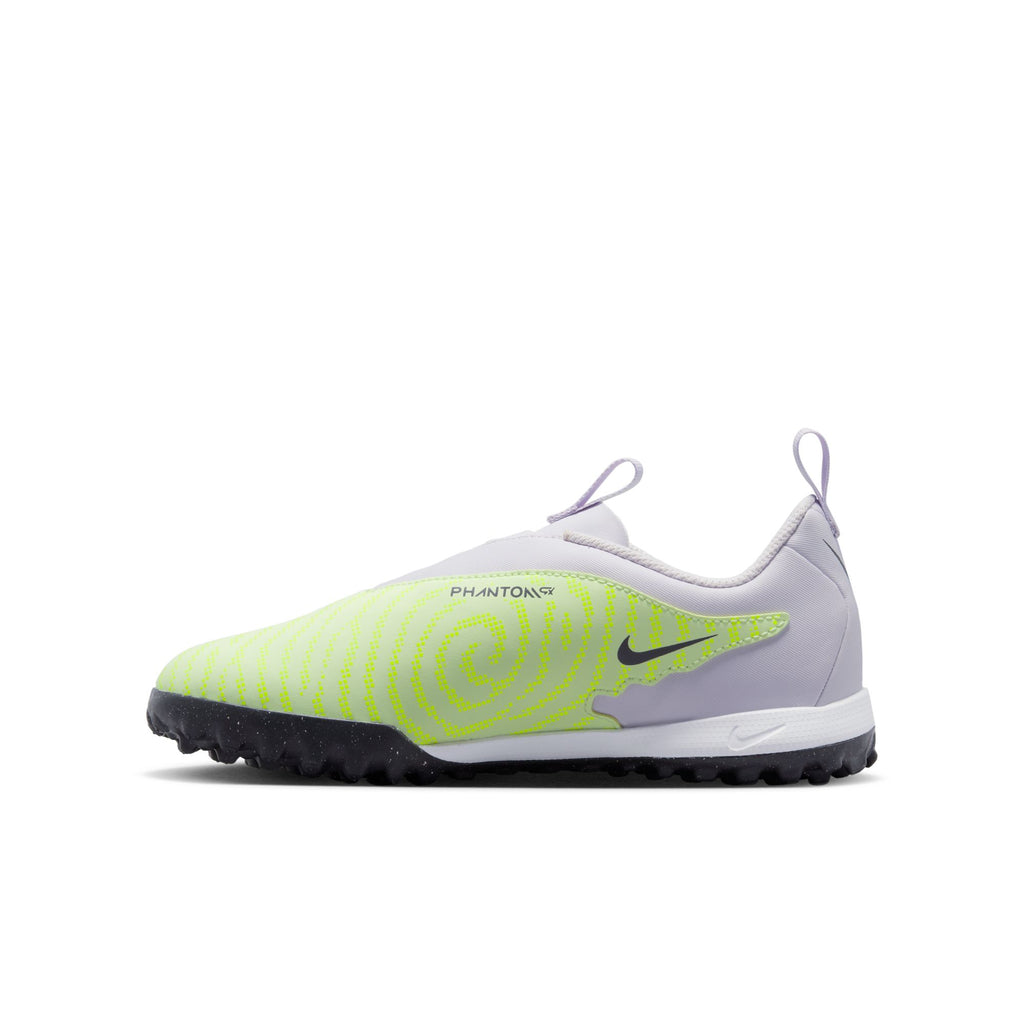 Nike Jr. Phantom GX Academy TF Big Kids' Turf Soccer Shoes - DD9557-705-NIKE by Nike | Available at Niky's Sports