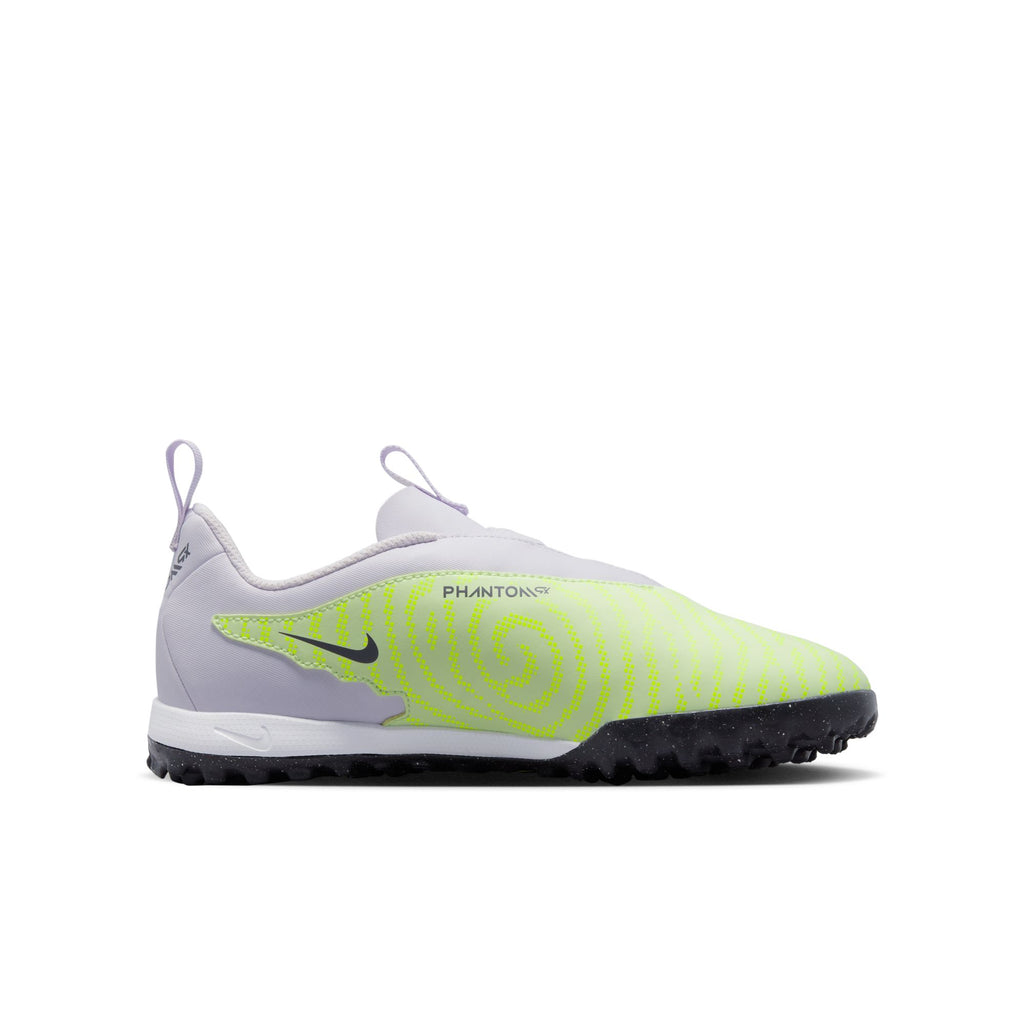Nike Jr. Phantom GX Academy TF Big Kids' Turf Soccer Shoes - DD9557-705-NIKE by Nike | Available at Niky's Sports