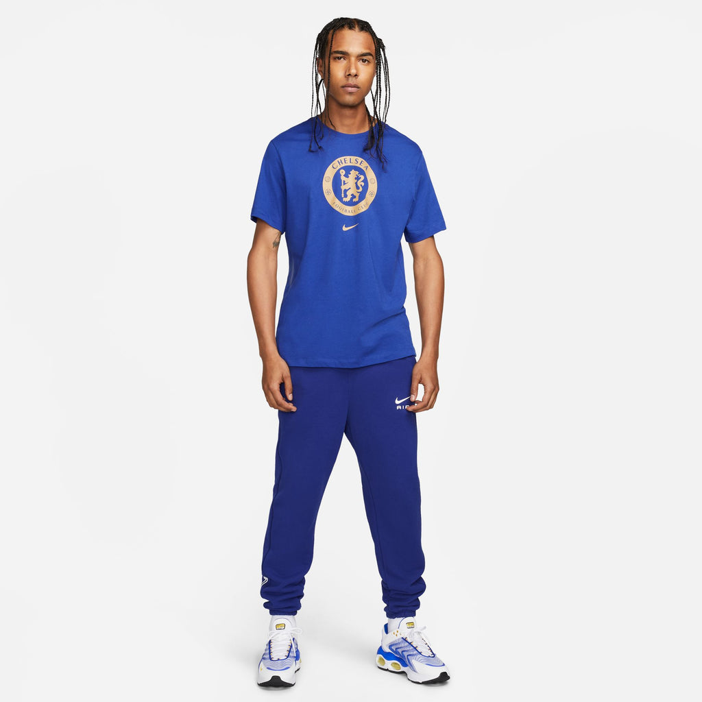 Nike Chelsea FC Crest Men's Soccer T-Shirt - DJ1304-496-NIKE by Nike | Available at Niky's Sports