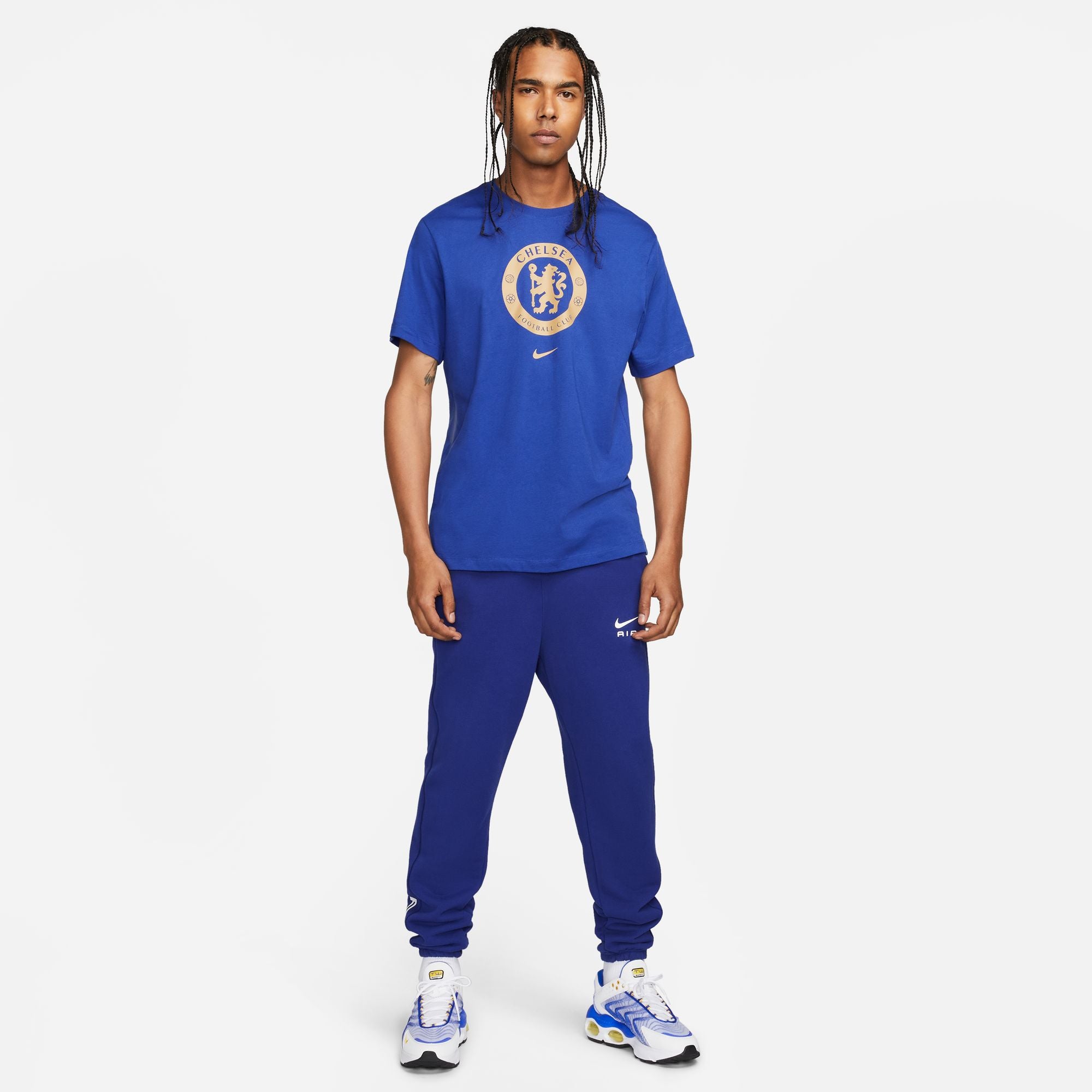 Nike Chelsea FC Crest Men's Soccer T-Shirt - DJ1304-496-NIKE by Nike | Available at Niky's Sports