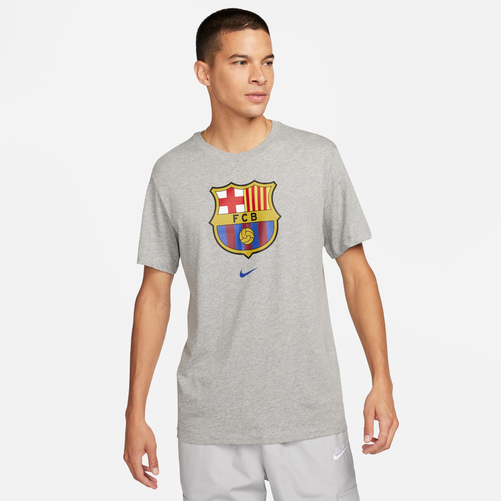 Nike FC Barcelona Crest Men's Soccer T-Shirt - DJ1306-063-NIKE by Nike | Available at Niky's Sports