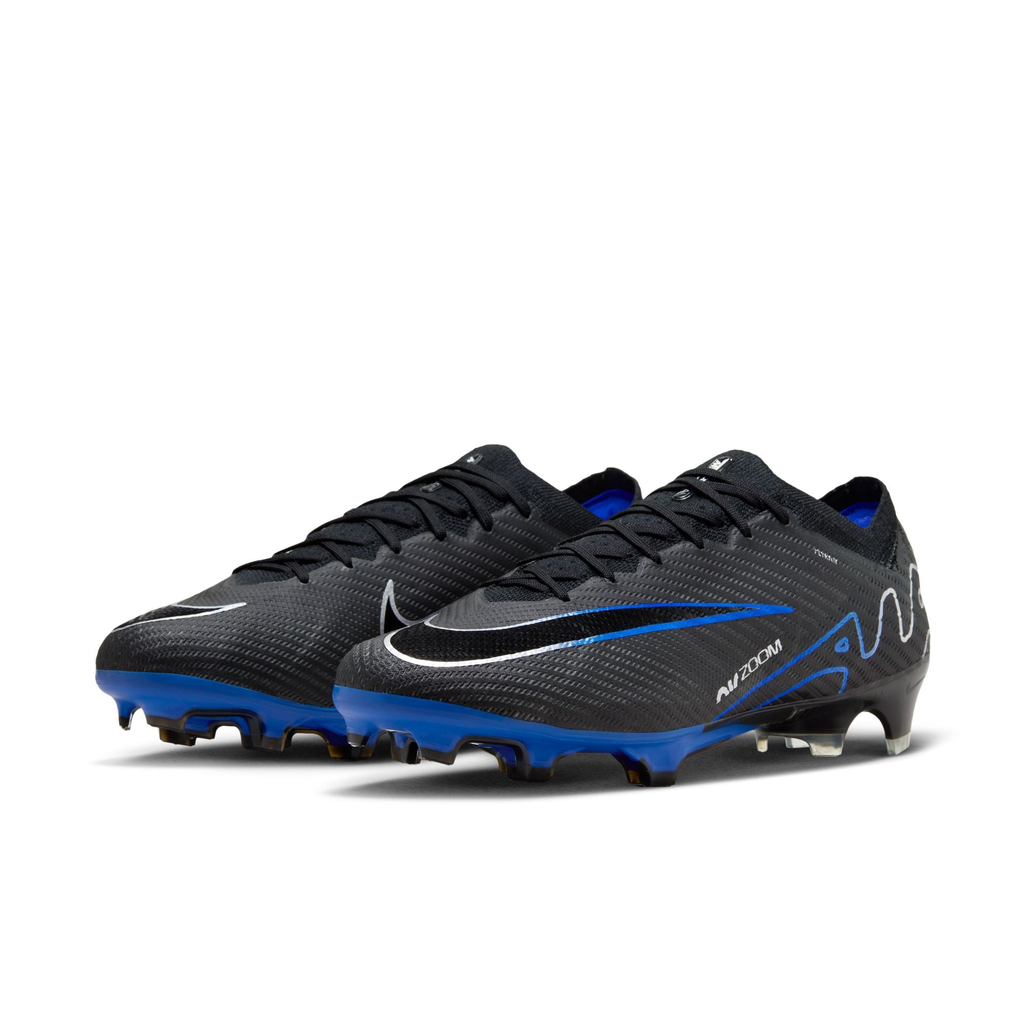 Nike Mercurial Vapor 15 Elite Firm Ground Soccer Cleats Black/Blue - DJ4978-040-NIKE by Nike | Available at Niky's Sports
