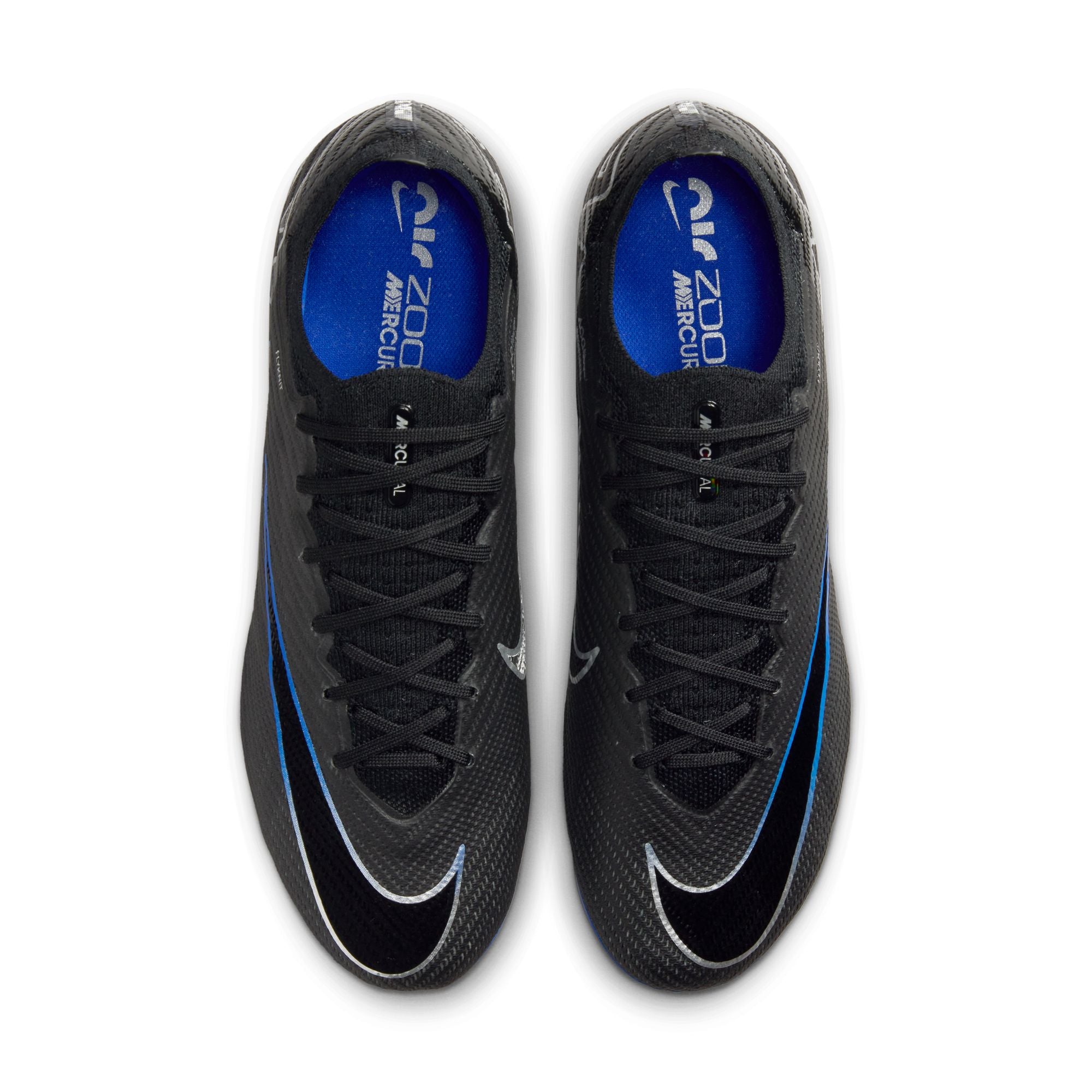 Nike Mercurial Vapor 15 Elite Firm Ground Soccer Cleats Black/Blue - DJ4978-040-NIKE by Nike | Available at Niky's Sports