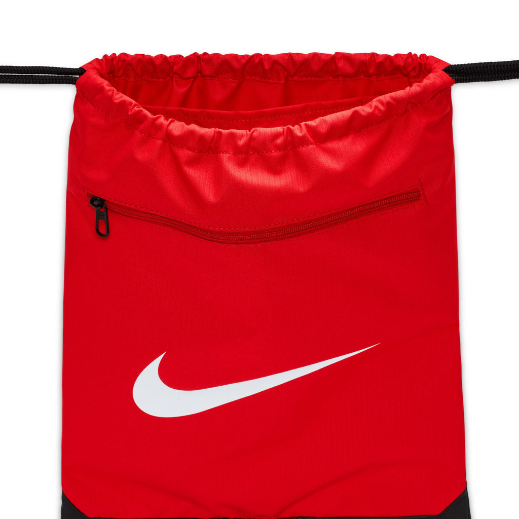 nike blocked drawstring backpack Nike Brasilia Drawstring Pack (University Red)