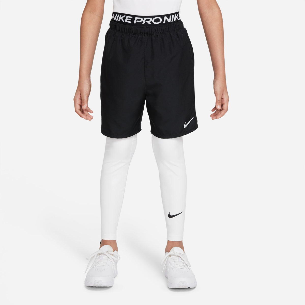 Nike Pro Dri-FIT Big Kids&#39; (Boys&#39;) Tights - DM8530-100-NIKE by Nike | Available at Niky&#39;s Sports