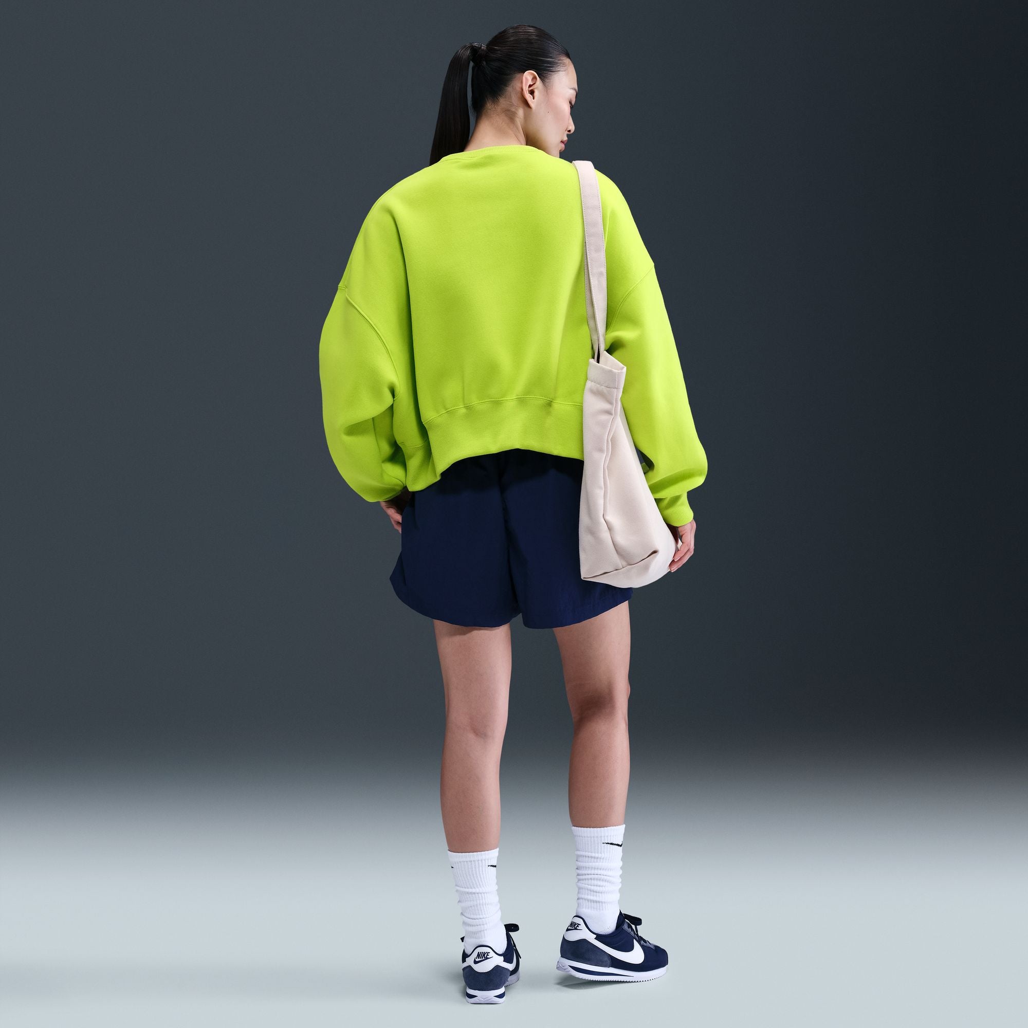 Nike Sportswear Phoenix Fleece Women's Over-Oversized Crew-Neck Sweatshirt - DQ5761-389-NIKE by Nike | Available at Niky's Sports
