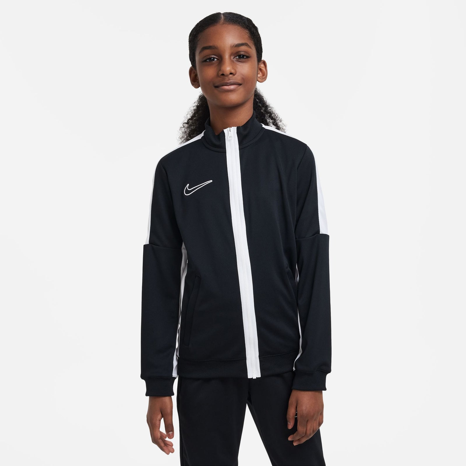 Nike Dri-FIT Academy Big Kids' Knit Soccer Track Jacket - DR1695-010-NIKE by Nike | Available at Niky's Sports