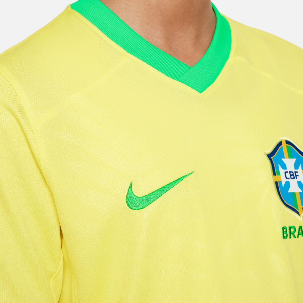 Nike Brazil 2023 Stadium Home Big Kids' Dri-FIT Soccer Jersey