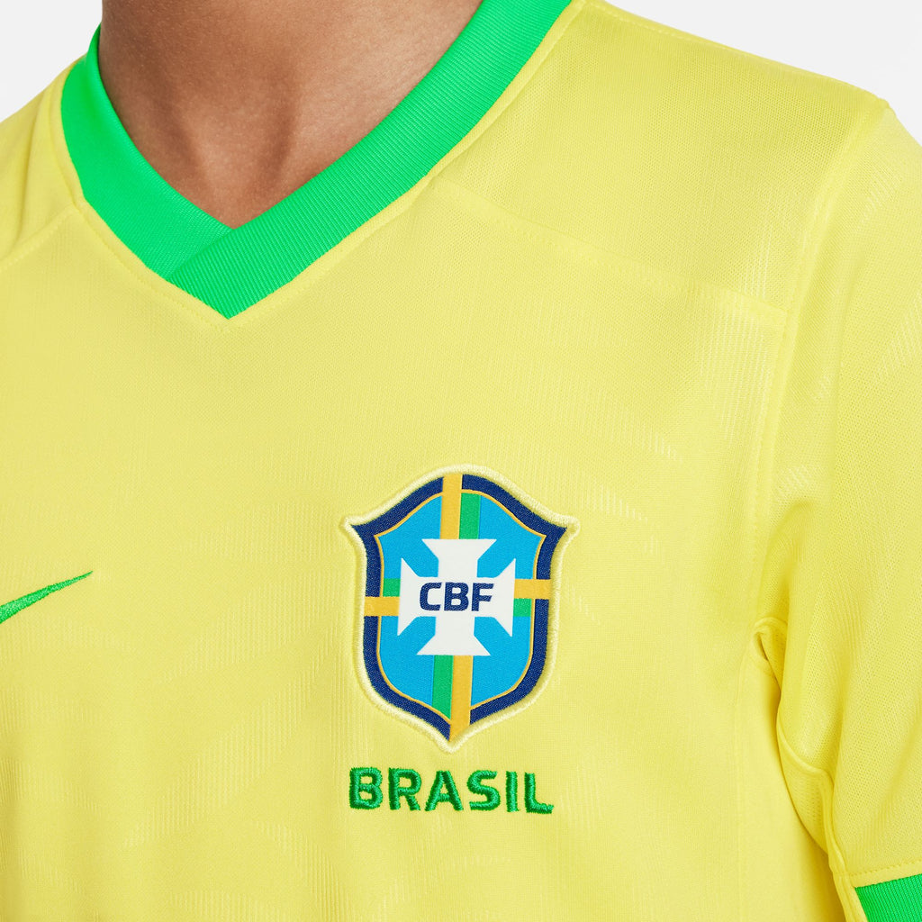 Nike Brazil 2023 Stadium Home Big Kids' Dri-FIT Soccer Jersey