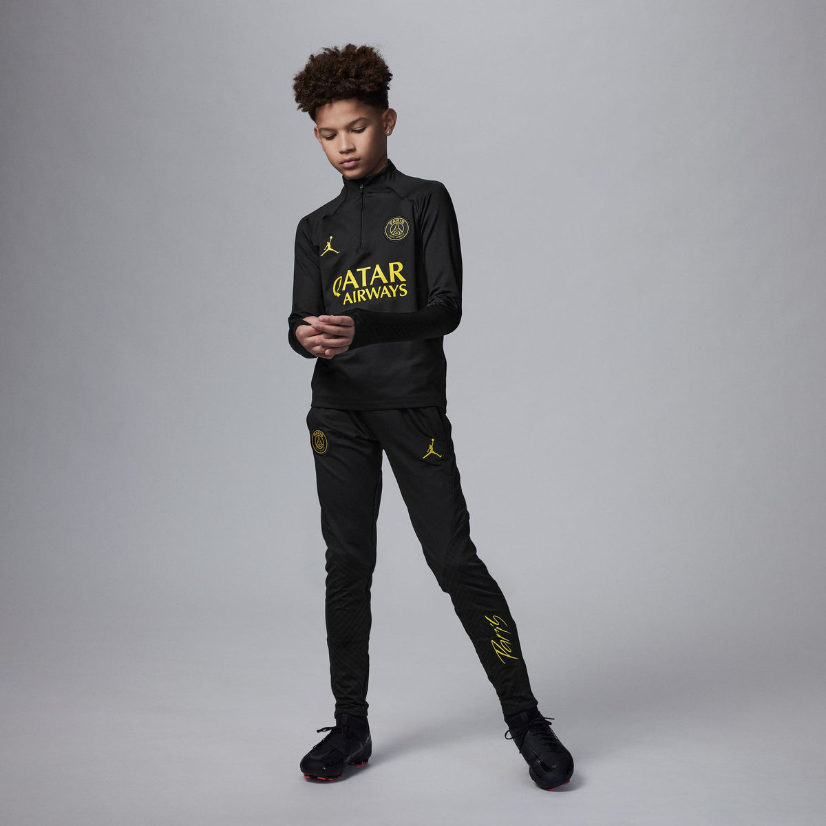 Jordan Paris Saint-Germain Strike Big Kids&#39; Dri-FIT Knit Soccer Pants - DR4794-010-NIKE by Nike | Available at Niky&#39;s Sports