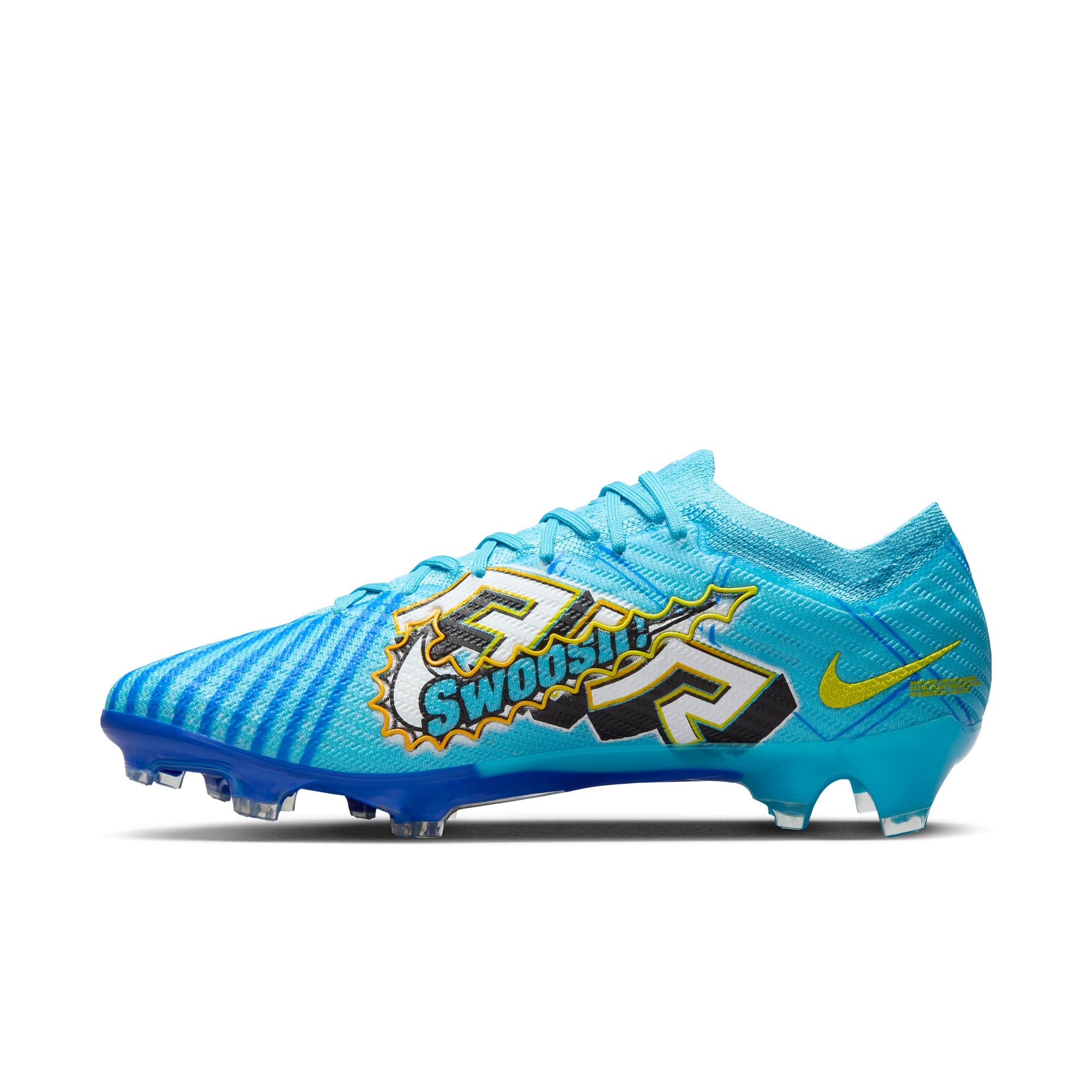 Nike Kylian Mbappe Zoom Mercurial Vapor 15 Elite KM FG Firm-Ground Soccer Cleats - DR9996-400-NIKE by Nike | Available at Niky's Sports