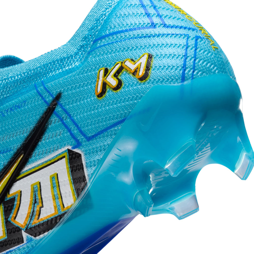Nike Kylian Mbappe Zoom Mercurial Vapor 15 Elite KM FG Firm-Ground Soccer Cleats - DR9996-400-NIKE by Nike | Available at Niky's Sports