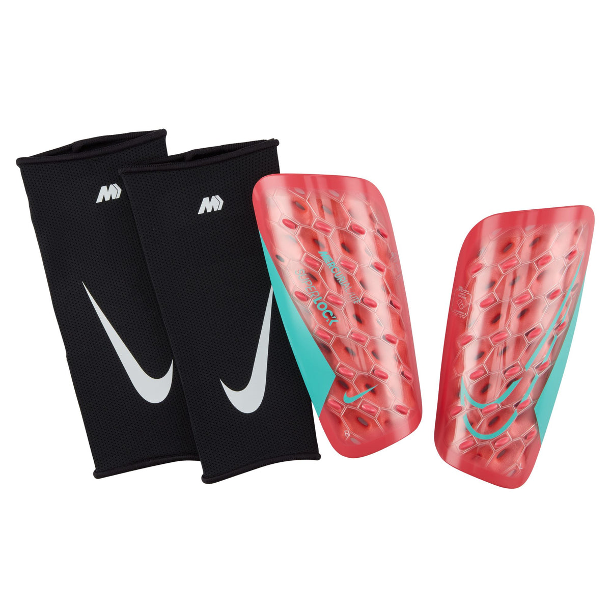 Nike Mercurial Lite SuperLock Soccer Shin Guards - DV1770-850-NIKE by Nike | Available at Niky&#39;s Sports