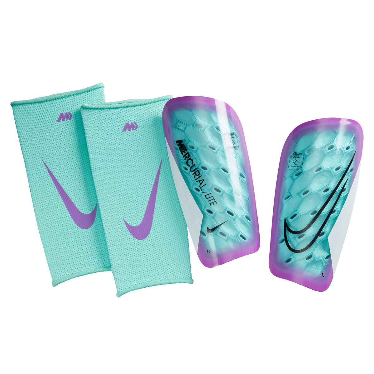 Nike Mercurial Lite Soccer Shin Guards - DV1771-354-NIKE by Nike | Available at Niky&#39;s Sports
