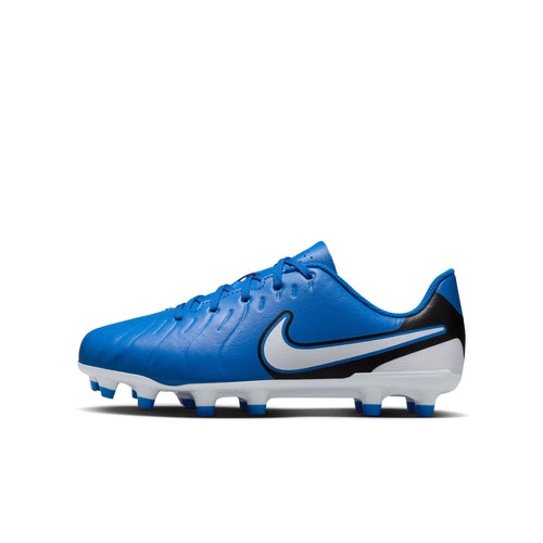 Nike Jr. Tiempo Legend 10 Club Little/Big Kids' Multi-Ground Low-Top Soccer Cleats - DV4352-400-NIKE by Nike | Available at Niky's Sports