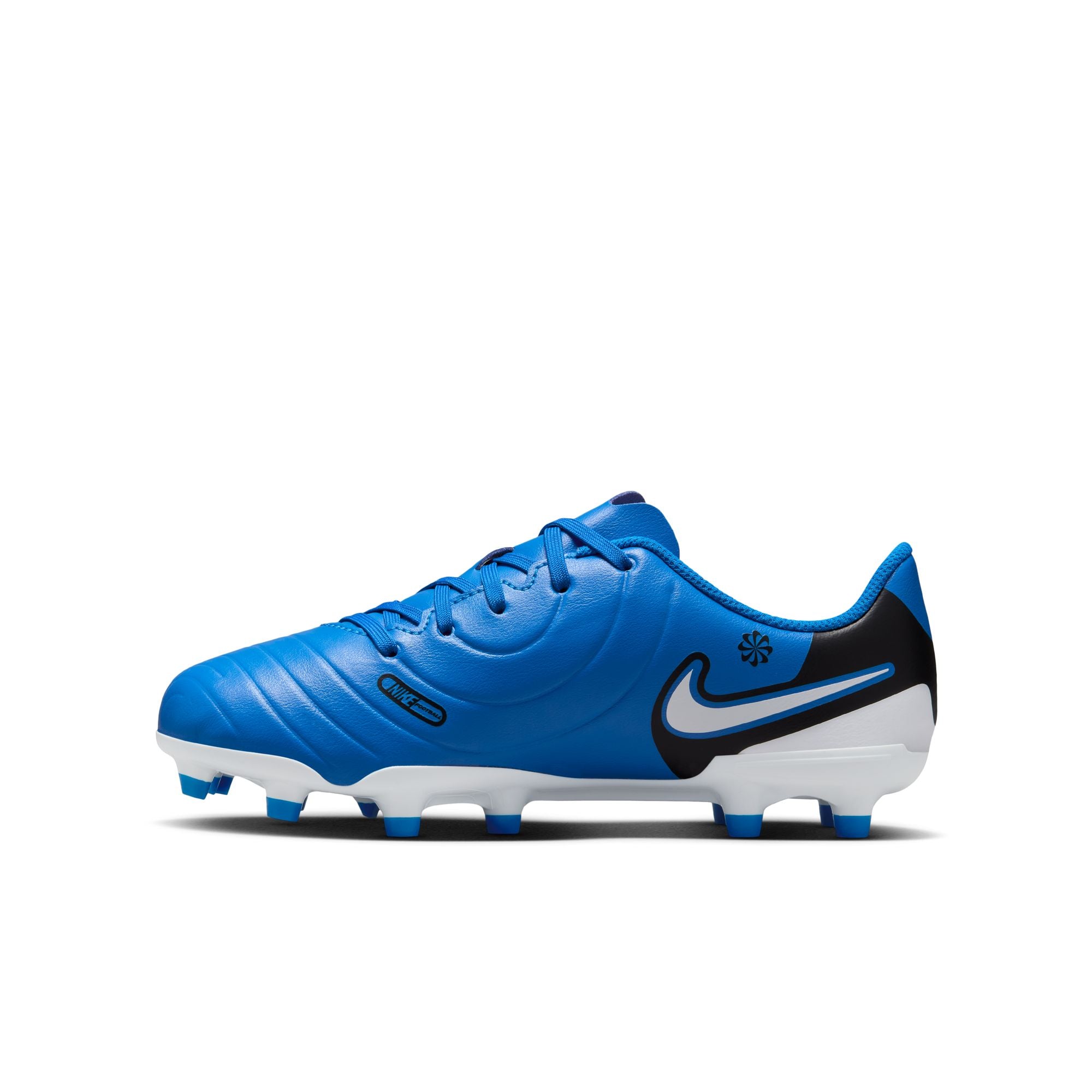 Nike Jr. Tiempo Legend 10 Club Little/Big Kids' Multi-Ground Low-Top Soccer Cleats - DV4352-400-NIKE by Nike | Available at Niky's Sports
