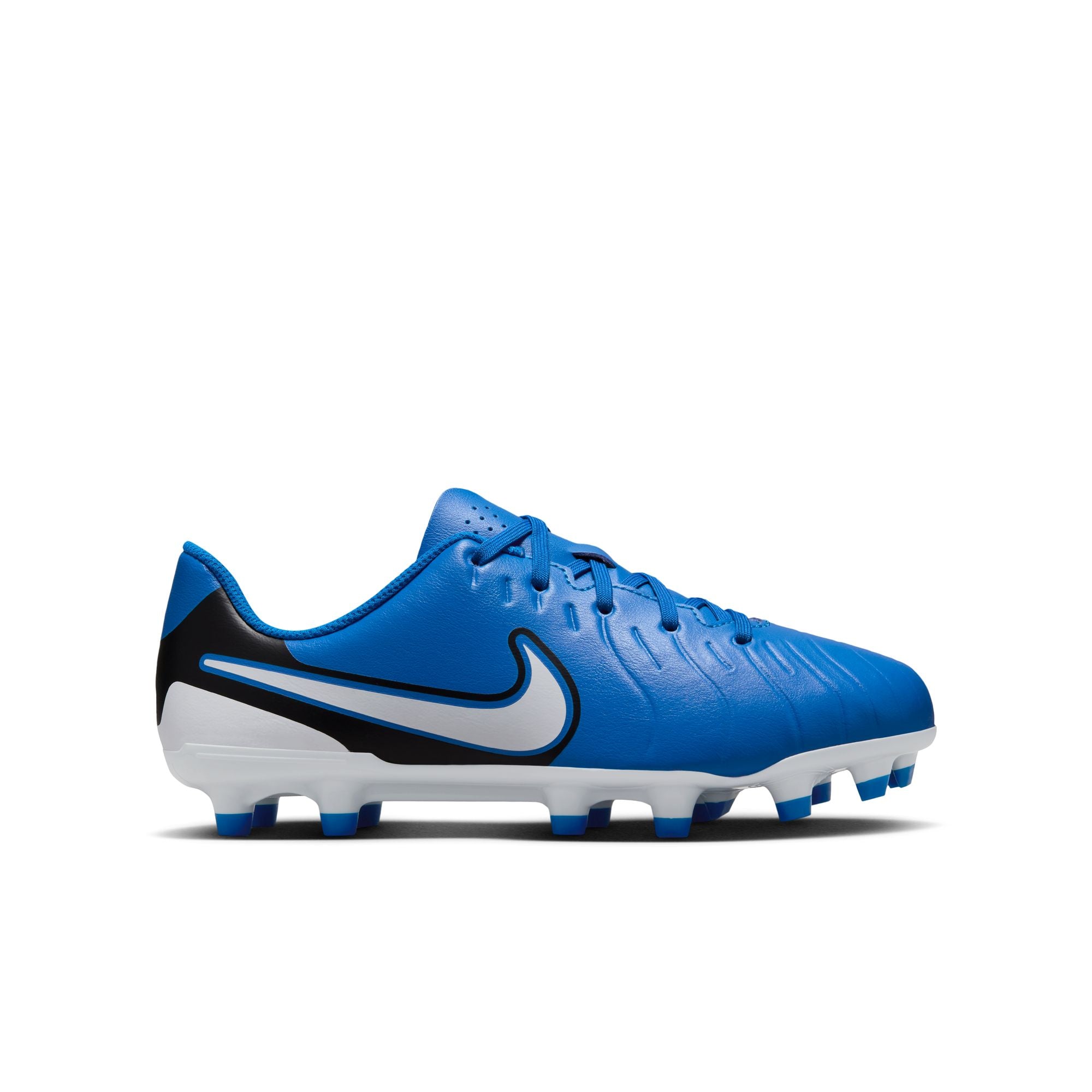 Nike Jr. Tiempo Legend 10 Club Little/Big Kids' Multi-Ground Low-Top Soccer Cleats - DV4352-400-NIKE by Nike | Available at Niky's Sports