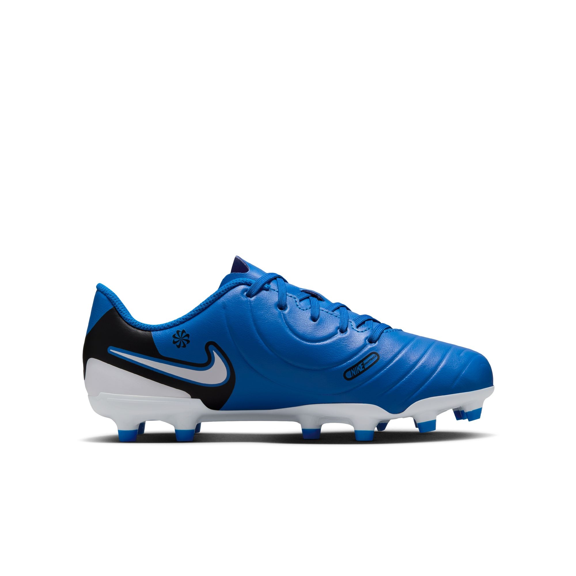 Nike Jr. Tiempo Legend 10 Club Little/Big Kids' Multi-Ground Low-Top Soccer Cleats - DV4352-400-NIKE by Nike | Available at Niky's Sports