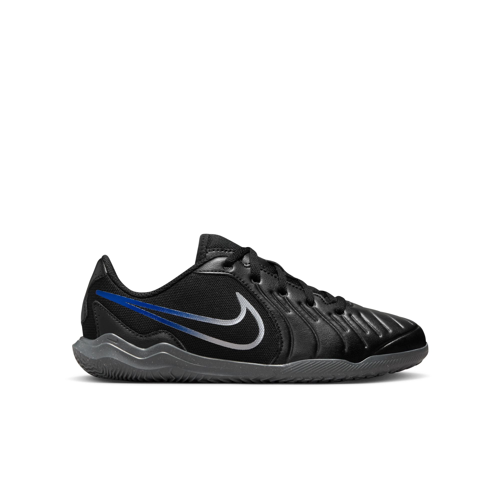 Nike Jr. Tiempo Legend 10 Club Little/Big Kids' Indoor/Court Soccer Shoes - DV4354-040-NIKE by Nike | Available at Niky's Sports