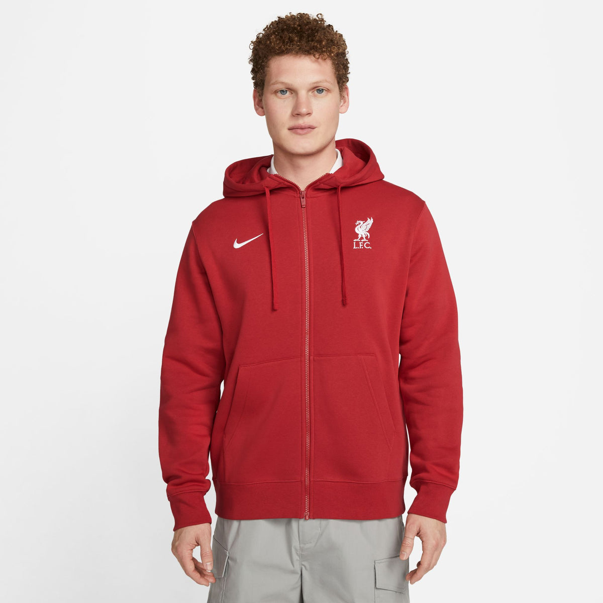 Nike Liverpool FC Club Fleece Men&#39;s Full-Zip Hoodie