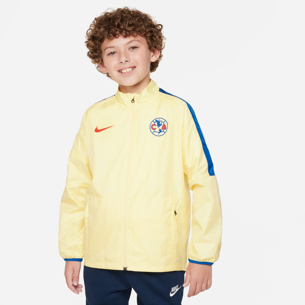 Nike Club America Repel Academy AWF Big Kids' Soccer Jacket - DV4724-706-NIKE by Nike | Available at Niky's Sports