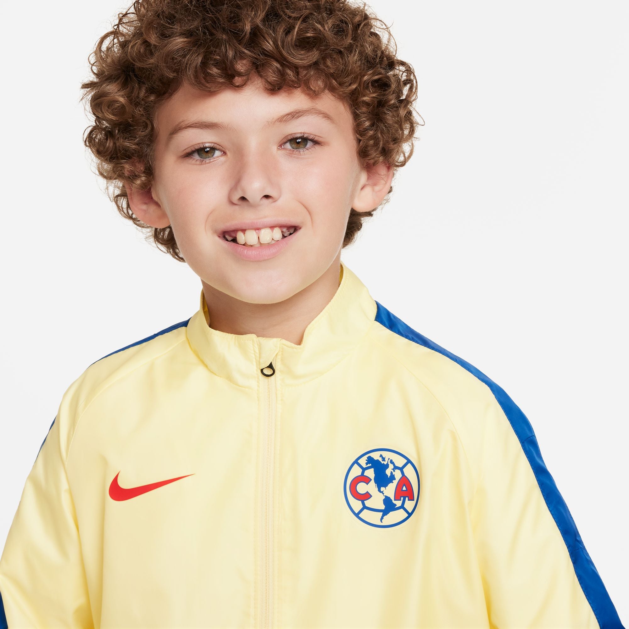 Nike Club America Repel Academy AWF Big Kids' Soccer Jacket - DV4724-706-NIKE by Nike | Available at Niky's Sports