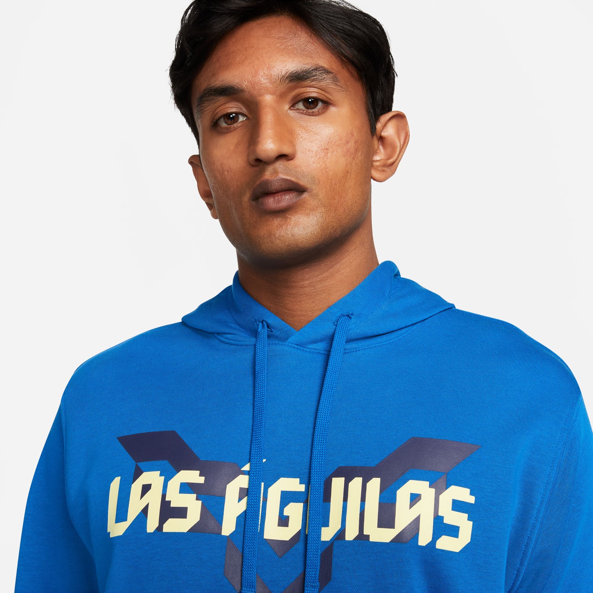 Nike Club America Club Fleece Men's French Terry Pullover Hoodie - DV4961-410-NIKE by Nike | Available at Niky's Sports