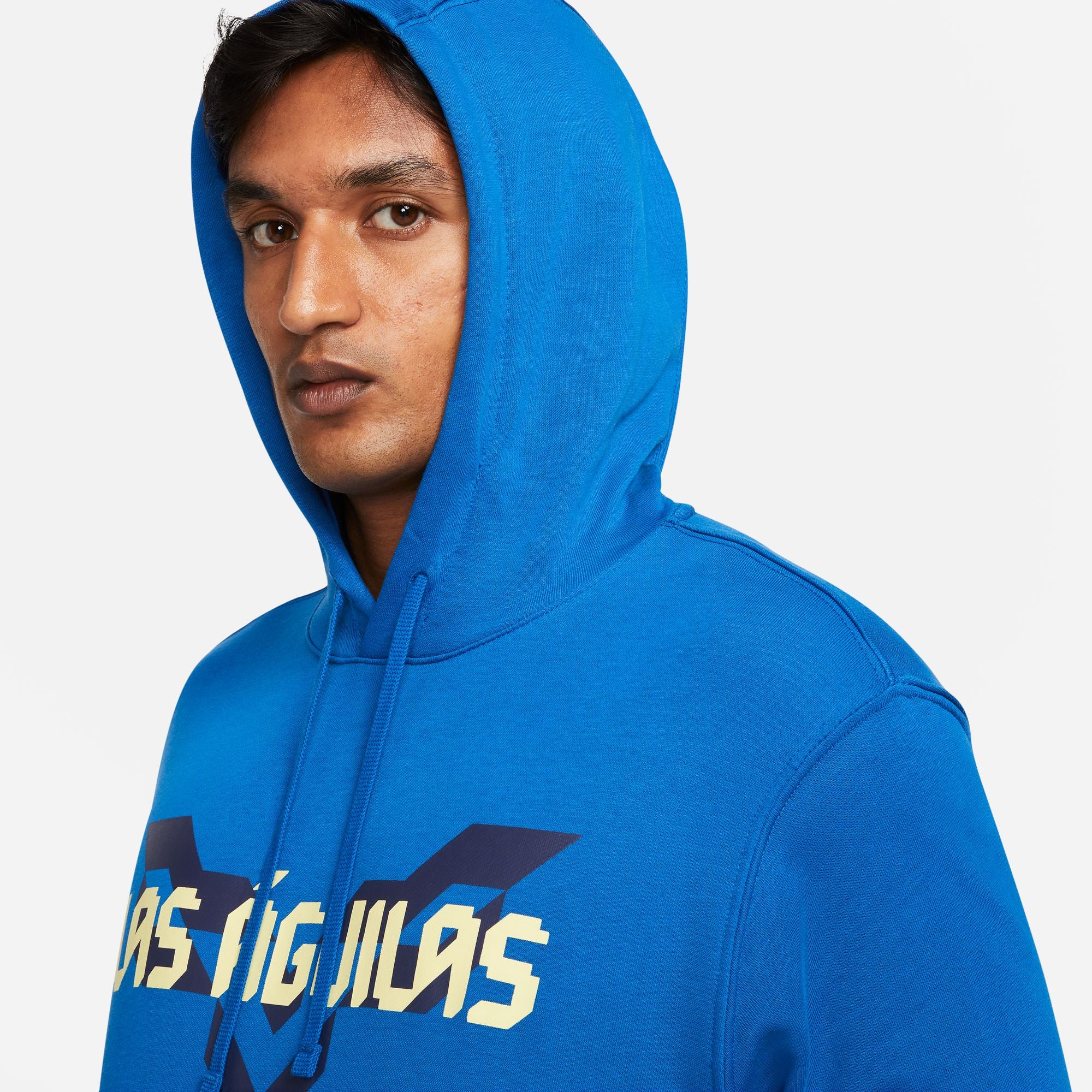 Nike Club America Club Fleece Men's French Terry Pullover Hoodie - DV4961-410-NIKE by Nike | Available at Niky's Sports