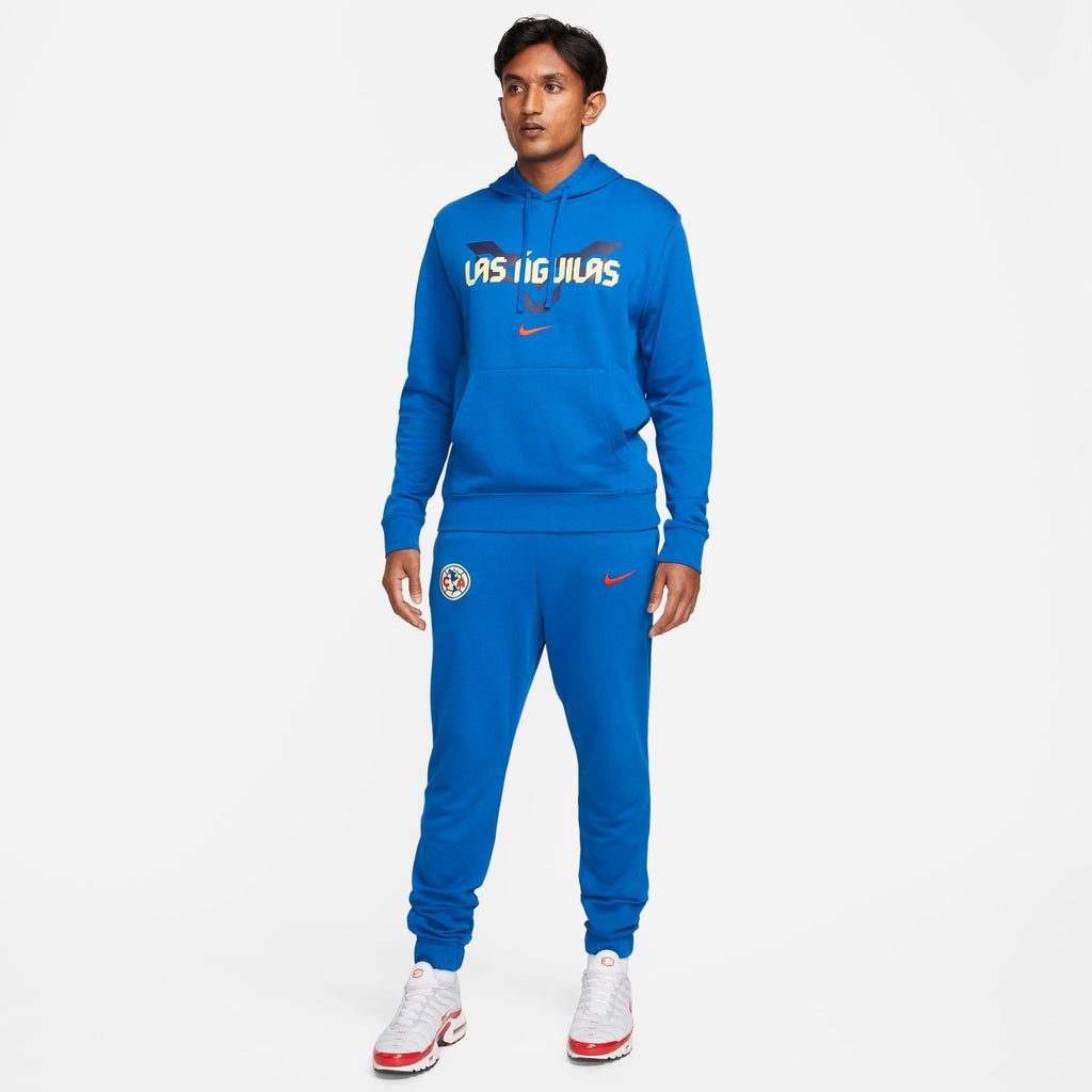 Nike Club America Club Fleece Men's French Terry Pullover Hoodie - DV4961-410-NIKE by Nike | Available at Niky's Sports