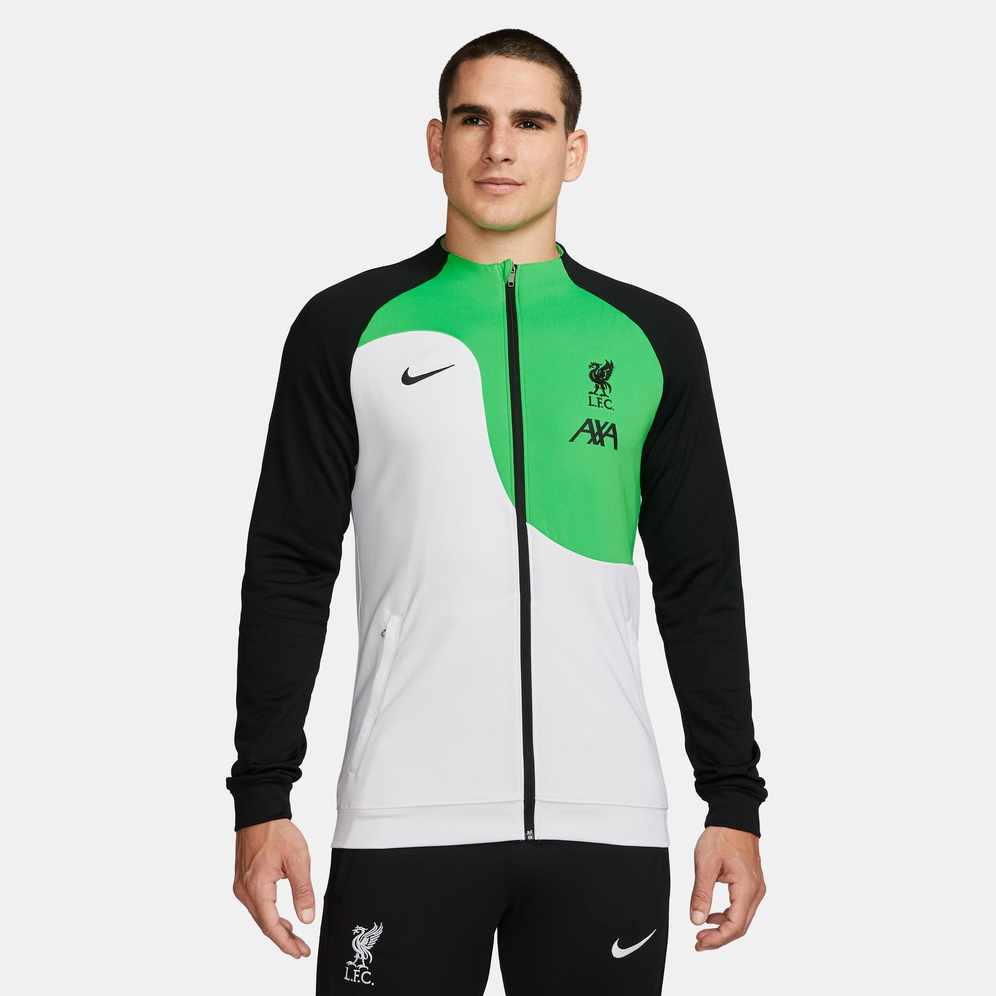 Nike Liverpool FC Academy Pro Men's Full-Zip Knit Soccer Jacket - DV5050-100-NIKE by Nike | Available at Niky's Sports