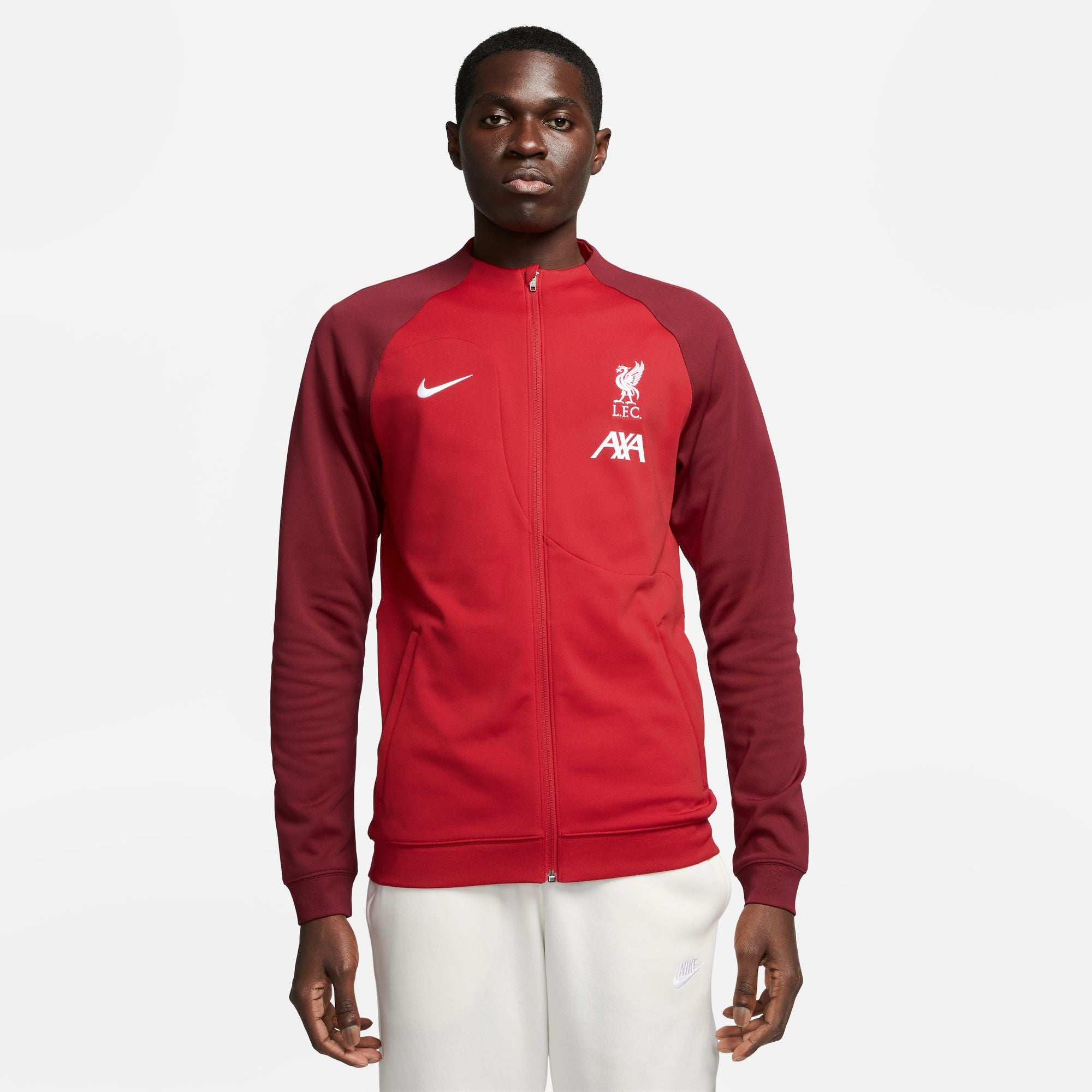 Nike Liverpool FC Academy Pro Men's Full-Zip Knit Soccer Jacket - DV5050-687-NIKE by Nike | Available at Niky's Sports