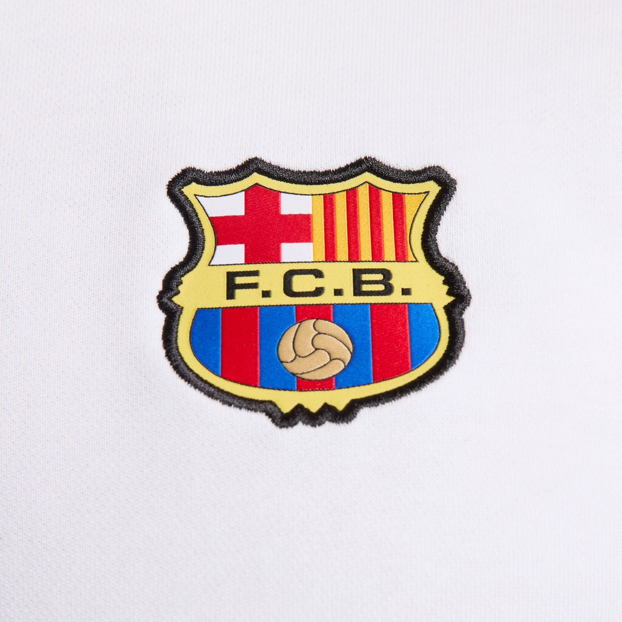 Nike FC Barcelona Club Fleece Men's French Terry Pullover Hoodie - DV5563-100-NIKE by Nike | Available at Niky's Sports