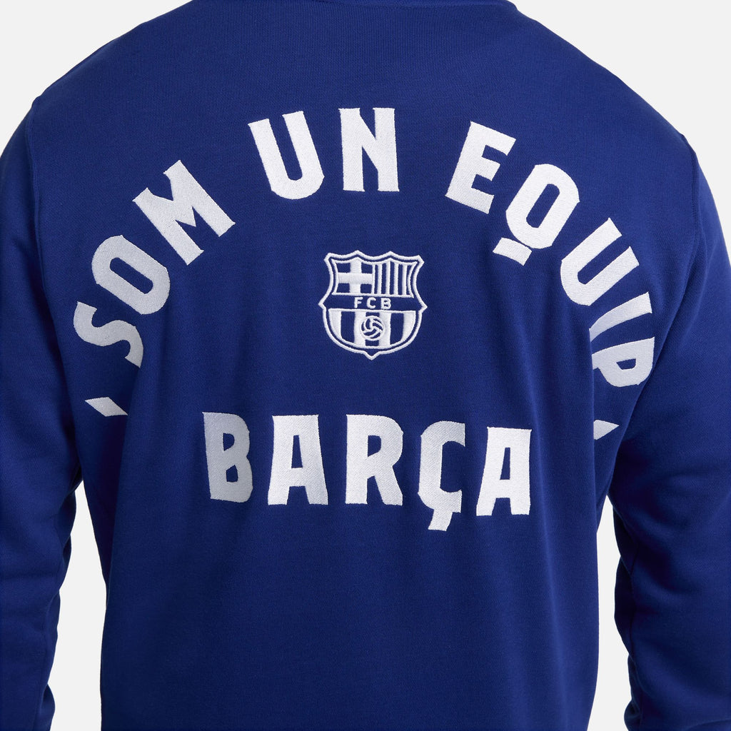 Nike FC Barcelona Club Fleece Men's French Terry Pullover Hoodie