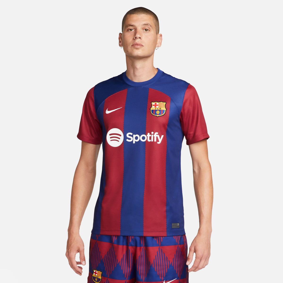 Nike FC Barcelona 2023/24 Stadium Home Men&#39;s Dri-FIT Soccer Jersey - DX2687-456-NIKE by Nike | Available at Niky&#39;s Sports
