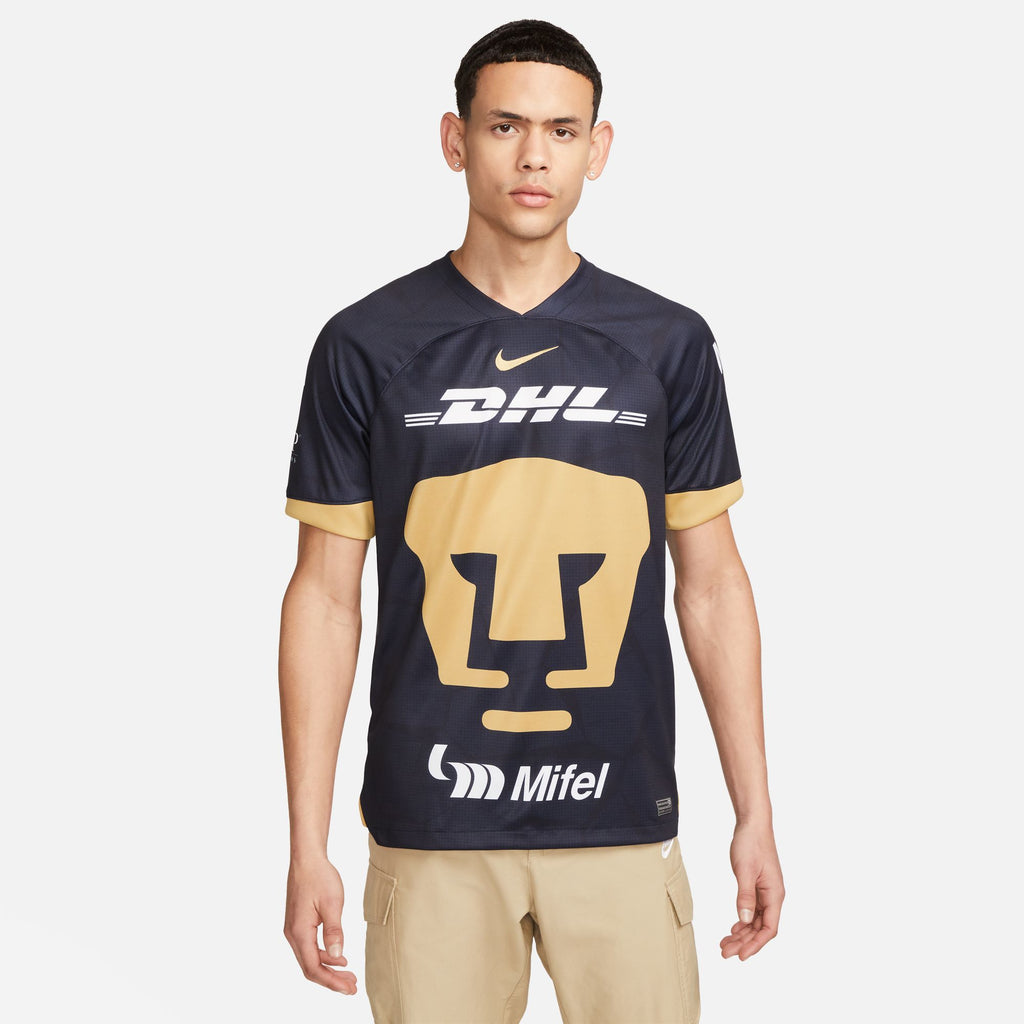 Nike Pumas UNAM 2023/24 Stadium Away Men's Dri-FIT Soccer Jersey - DX2695-452-NIKE by Nike | Available at Niky's Sports