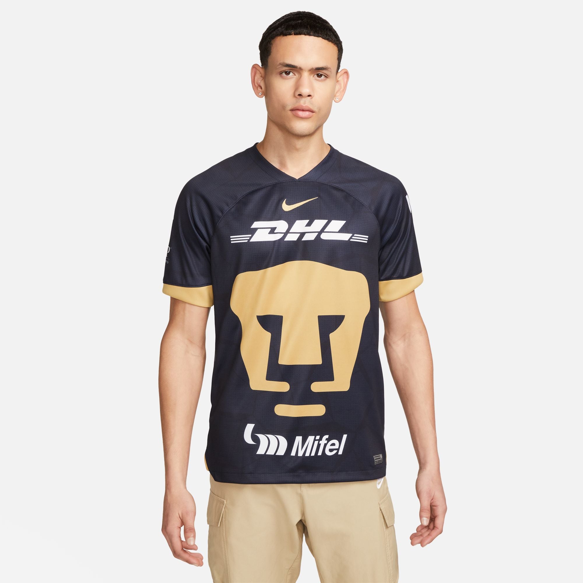 Nike Pumas UNAM 2023/24 Stadium Away Men's Dri-FIT Soccer Jersey - DX2695-452-NIKE by Nike | Available at Niky's Sports