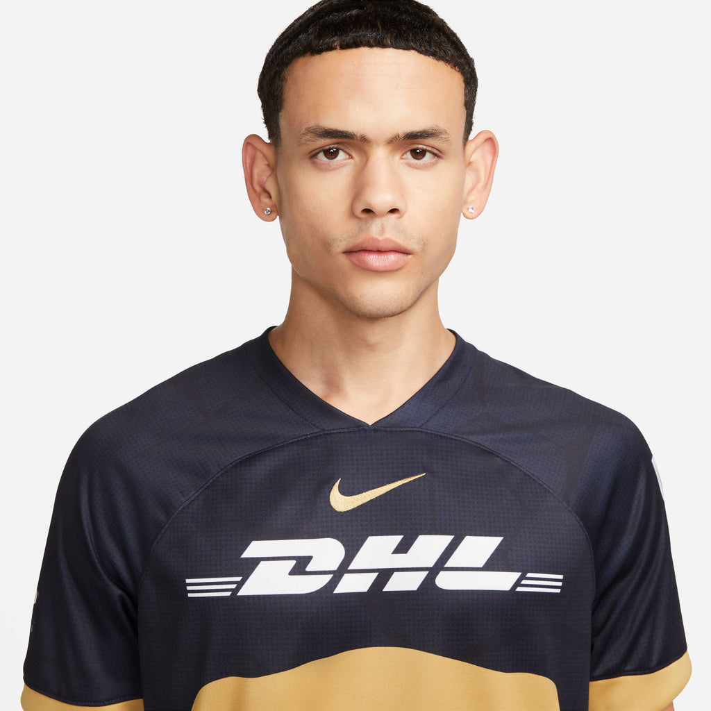 Nike Pumas UNAM 2023/24 Stadium Away Men's Dri-FIT Soccer Jersey - DX2695-452-NIKE by Nike | Available at Niky's Sports