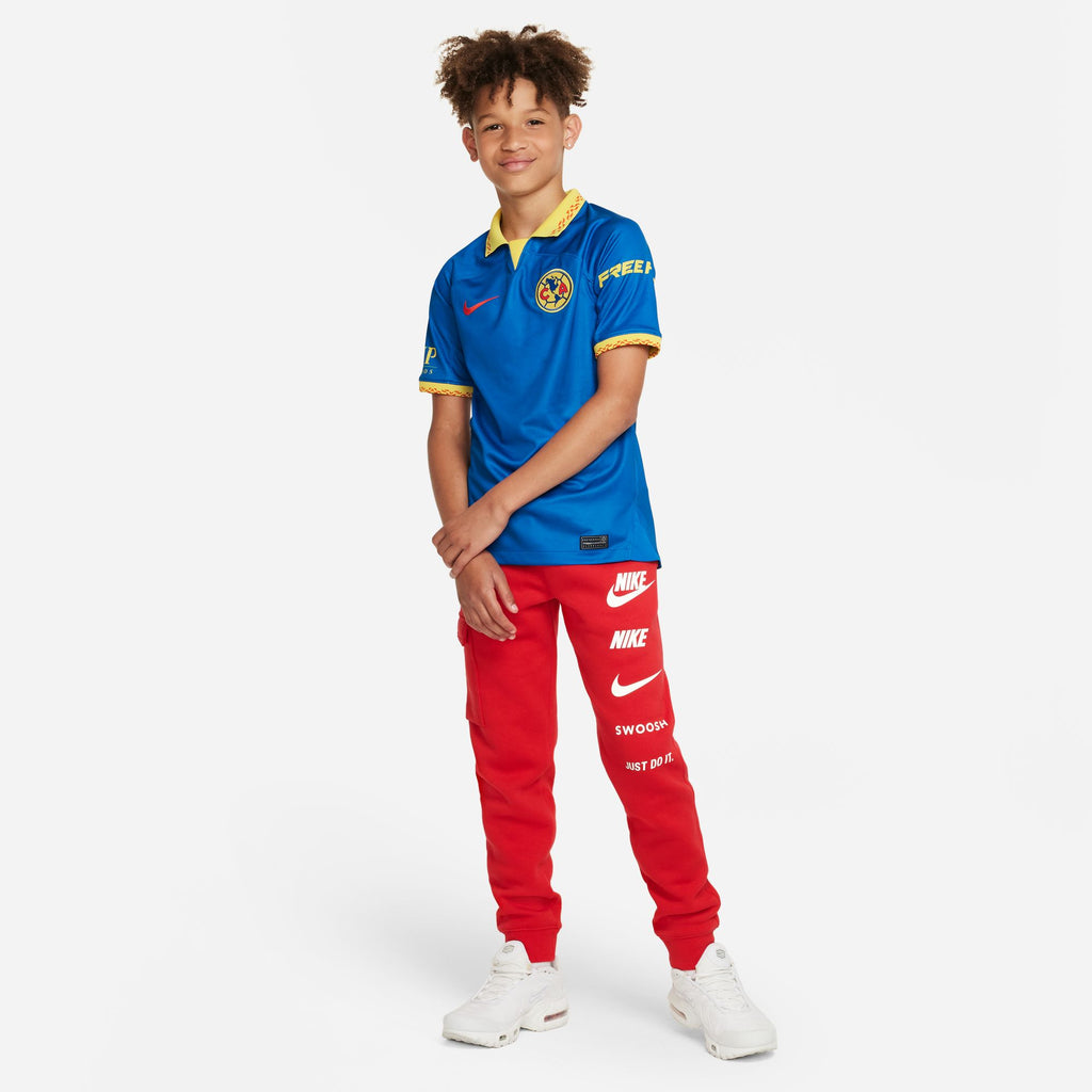 Nike Club America 2023/24 Stadium Away Big Kids' Dri-FIT Soccer Jersey - DX2755-409-NIKE by Nike | Available at Niky's Sports