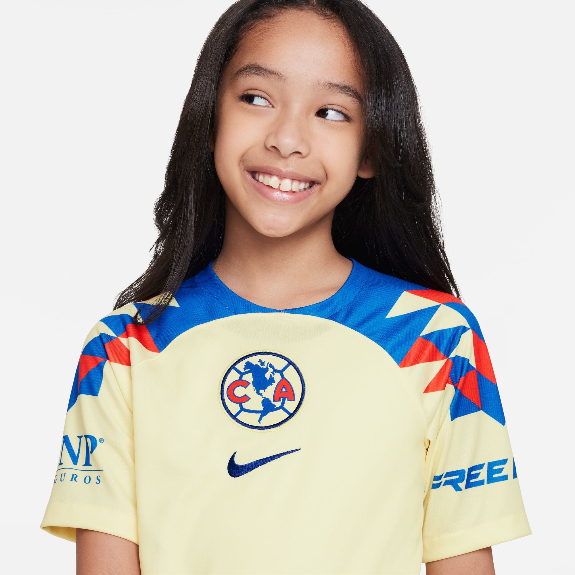 Nike Club America 2023/24 Stadium Home Big Kids' Dri-FIT Soccer Jersey