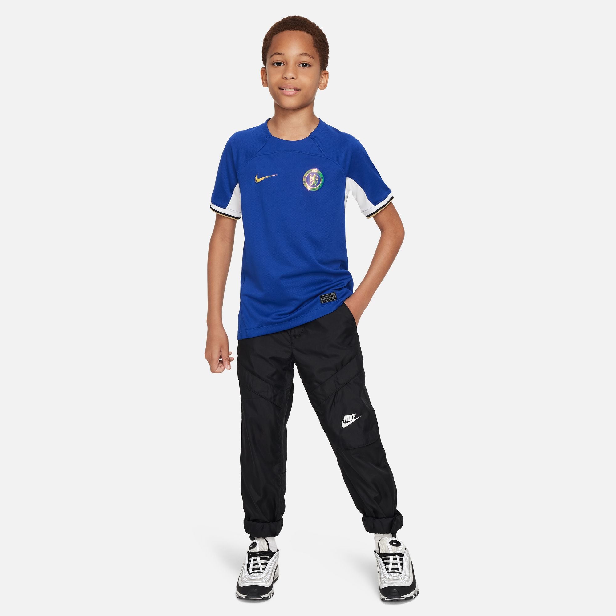 Nike Chelsea FC 2023/24 Stadium Home Big Kids' Dri-FIT