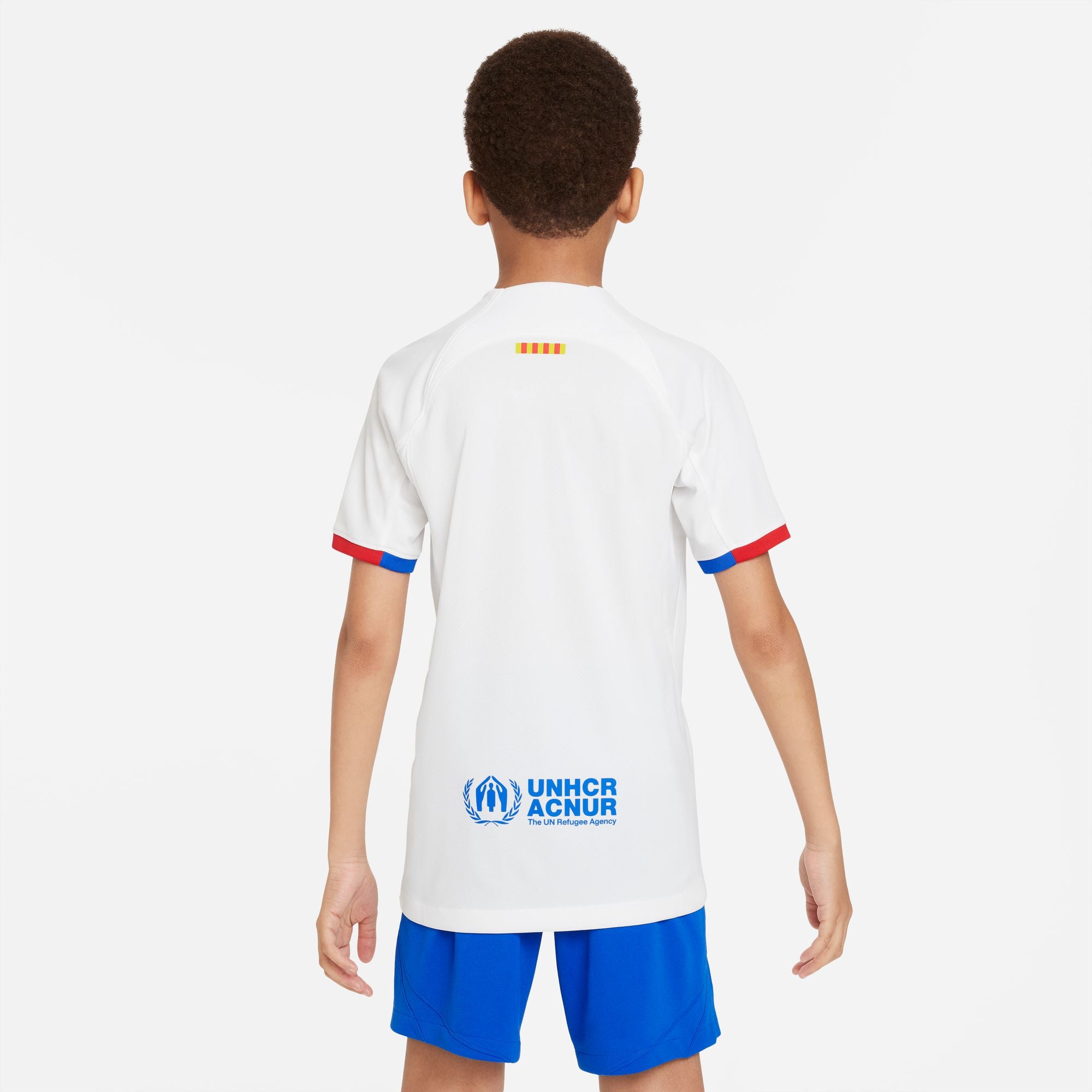 Nike FC Barcelona 2023/24 Stadium Away Big Kids' Dri-FIT Soccer Jersey - DX2760-101-NIKE by Nike | Available at Niky's Sports