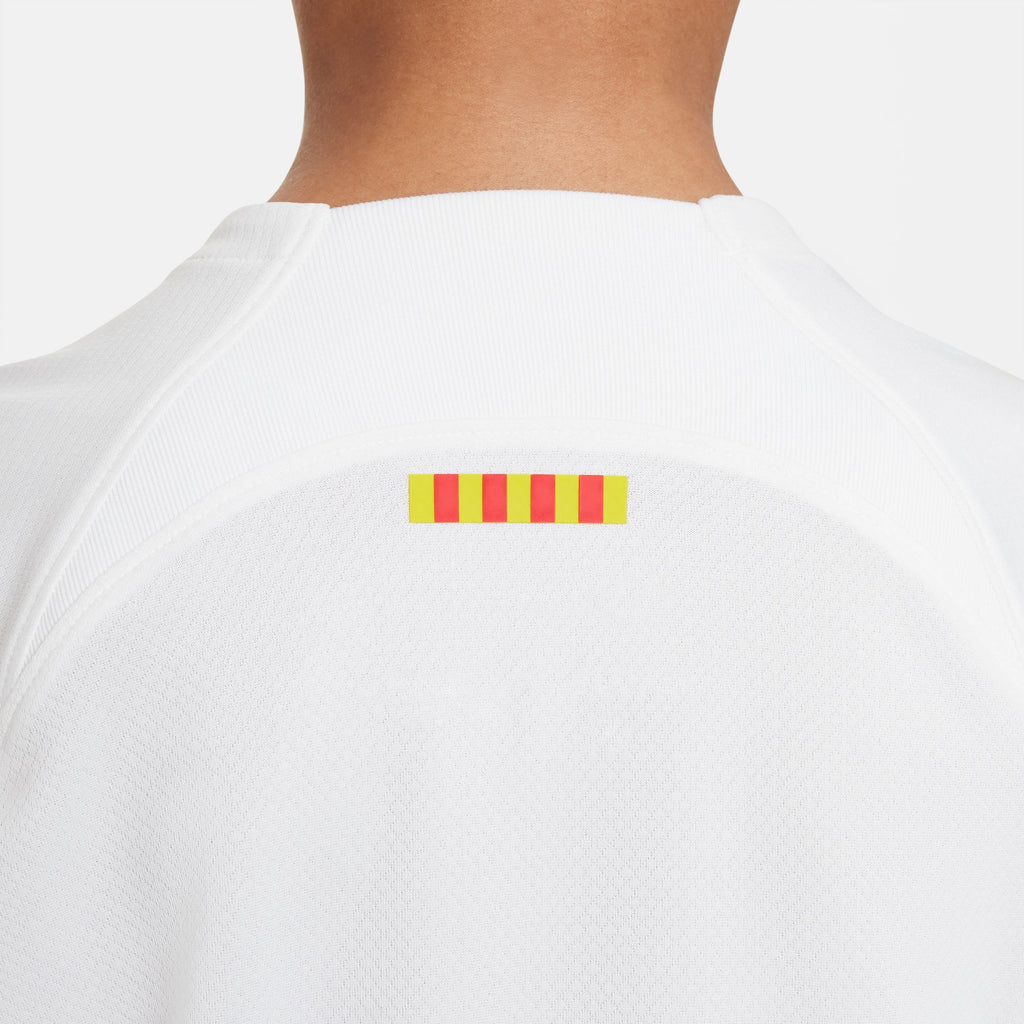 Nike FC Barcelona 2023/24 Stadium Away Big Kids' Dri-FIT Soccer Jersey - DX2760-101-NIKE by Nike | Available at Niky's Sports