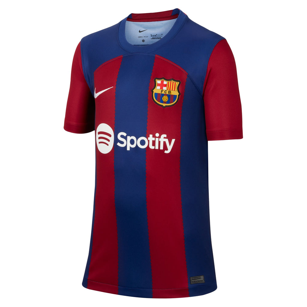 Nike FC Barcelona 2023/24 Stadium Home Big Kids' Dri-FIT Soccer Jersey