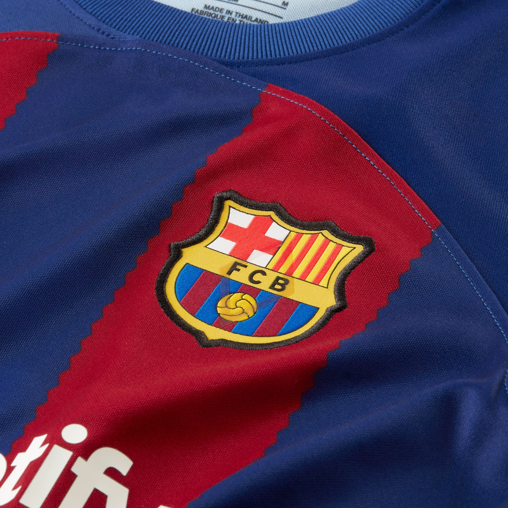 Nike FC Barcelona 2023/24 Stadium Home Big Kids' Dri-FIT Soccer Jersey