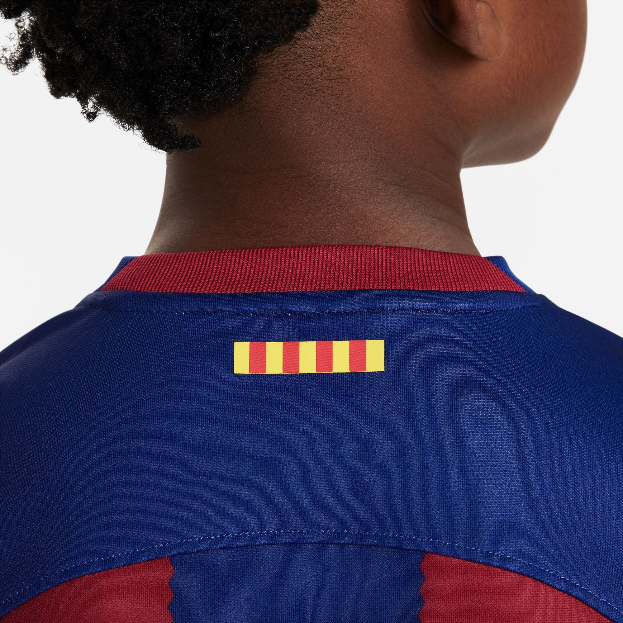 Nike FC Barcelona 2023/24 Stadium Home Big Kids' Dri-FIT Soccer Jersey