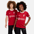Nike Liverpool FC 2023/24 Stadium Home Big Kids' Dri-FIT Soccer Jersey - DX2766-688-NIKE by Nike | Available at Niky's Sports