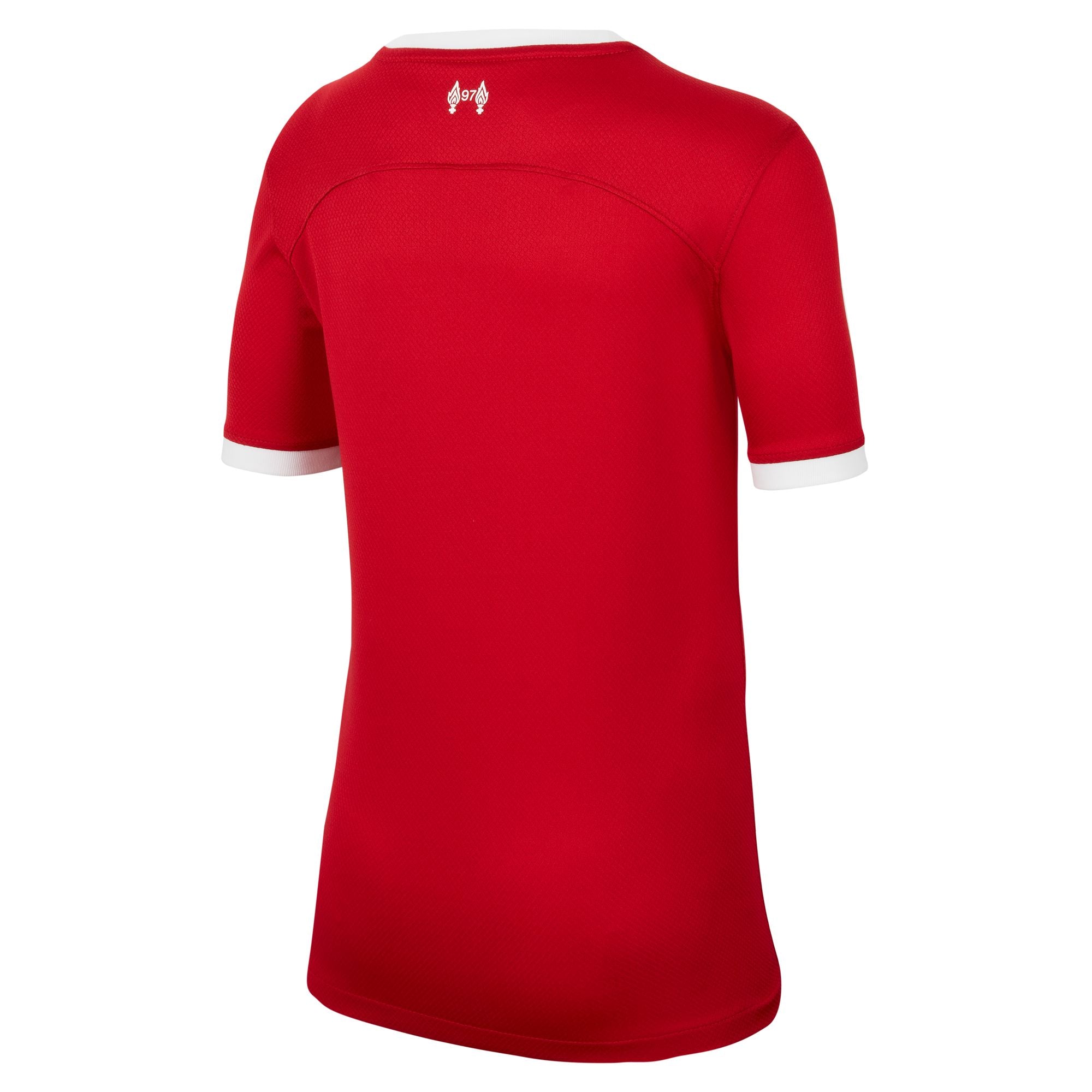 Nike Liverpool FC 2023/24 Stadium Home Big Kids' Dri-FIT Soccer Jersey - DX2766-688-NIKE by Nike | Available at Niky's Sports